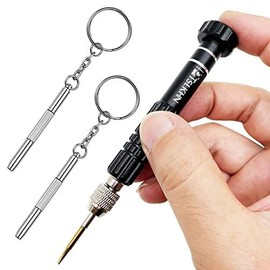 5-in-1 Multifunctional Small   S2 Steel Magnetic Kit for Eyeglass Sunglasses Electronics Cellphone and More - Color: Black 5in1