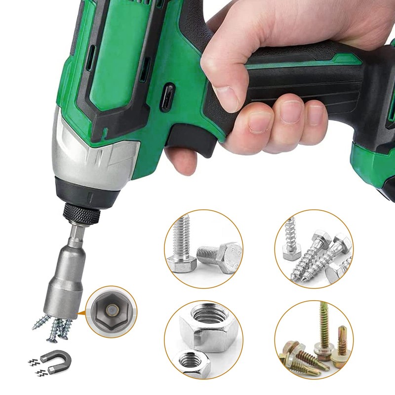 10 Pcs Magnetic Hexagon Socket CTDMJ 6-19mm Hex Shank Magnetic