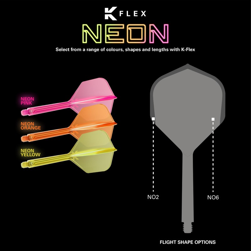 Target Darts K Flex Integrated Dart Flight and Shaft, No.2,