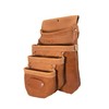 Duracuir Construction Leather Tool Pouch, 4 Pockets,
