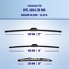 alca® Windscreen Wiper Set with Rear Windscreen Wiper Suitable for