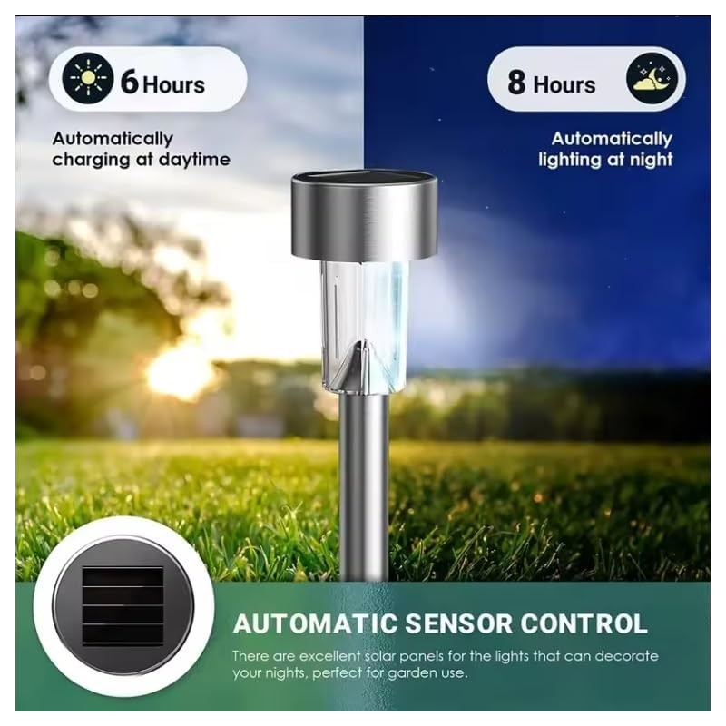 Generic 10 pack solar out door pathway lights, Clear