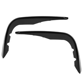 Front Bumper Wind Knife Fin Car Gloss Black Fog Light Eyebrow Cover Blade Trim for Benz GLC‑Class X253 C253 AMG‑Line