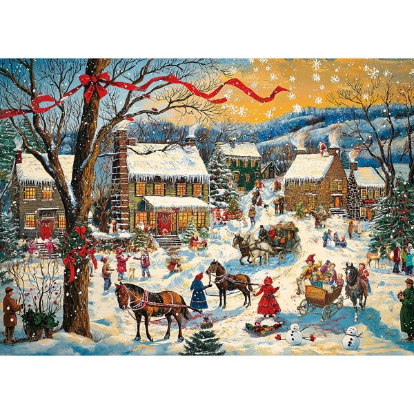 HUADADA Jigsaw Puzzles for Adults 1000 Jigsaws Christmas Village1000 Piece