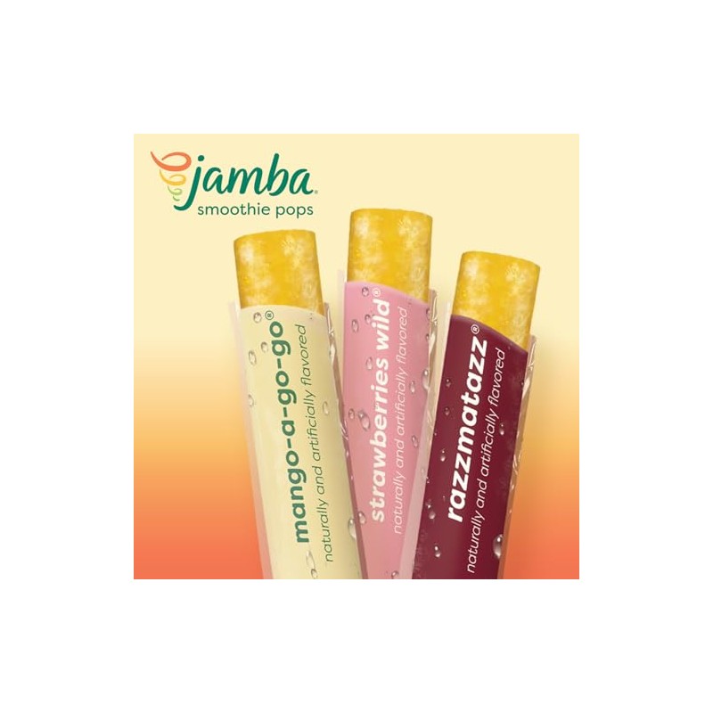 Jamba Smoothie Pops Variety Pack, 16 Count – 100% Fruit