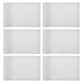 PATIKIL 7 x 5 Inch Golf Flag, 6 Pcs 420D Nylon Mini Garden Pin Flags Portable Target Flag with Tube Inserted for Outdoor Indoor Yard Backyard Garden, White