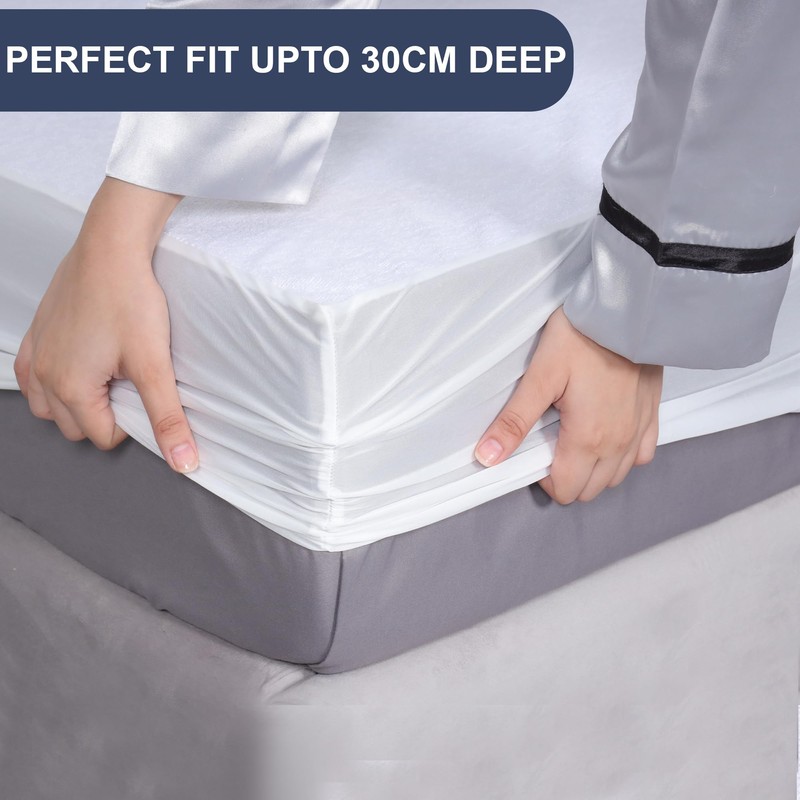 Moonlight Bedding King Size Mattress Protector – Super Absorbent 100%