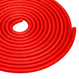 Conext Link 20 FT 2 AWG GA Full Gauge Battery Power Cable Ground Wire Frost Red OFC Copper （10076）