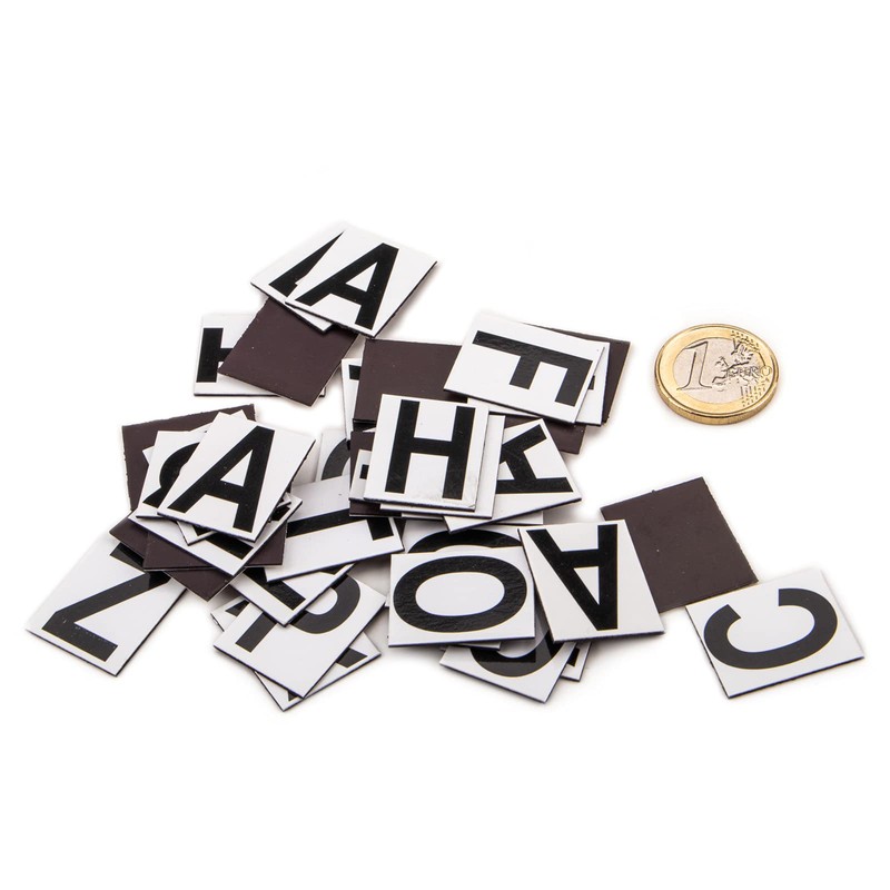 magnets4you | Magnetbuchstaben Set - 240 Zeichen | große magnetische