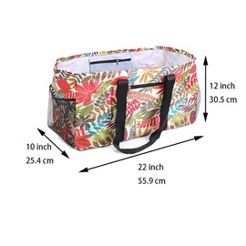 XINFULLWOL Extra Large Utility Tote Bag,Reusable Shopping Bags, waterproof beach bag,foldable and waterproof storage bag., 黄树叶, Extra Large