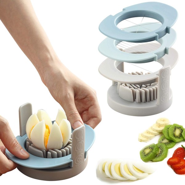 Ruibo Strawberry Slicer/Cutter With Stainless Steel Cutting Wires for Hard Boiled Egg Slicer