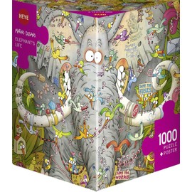 Heye HY29921 Elephant's Life Marino Degano Puzzle, Brown
