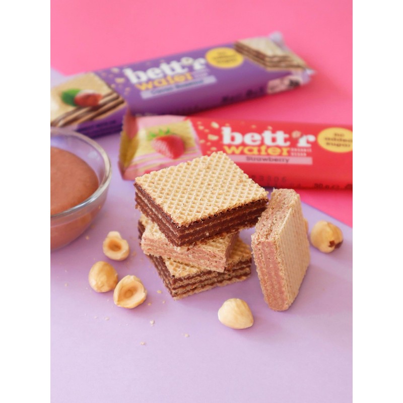 Bett'r No Added Sugar Wafers (Strawberry)