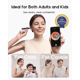 Bebird Pro Earwax Removal Kit with Flexible Otoscope Camera Light & Wireless Visual Ear Tweezers and Multiple Tools Ear Cleaning Kit for Adults & Kids Family Ear Care