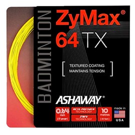Ashaway ZyMax 64 TX Badminton String Set (Yellow)