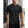 Mens Moisture Wicking Shirts Athletic Fit(Grey,XXL)