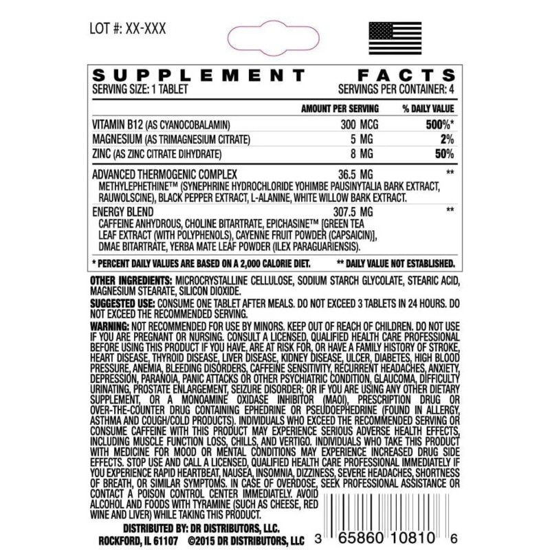 Rapid Action Extreme 2-Way Energy Pills 24 packs of 4