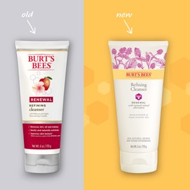 Burt's Bees Face Cleanser, Retinol Alternative, Refining Facial Wash, All Natural, Anti-Aging Skin Care, 6 Ounce (Packaging May Vary)