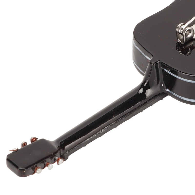 Musical Instrument Lapel Pin Guitar Shaped Miniature Instrument Lapel Brooch
