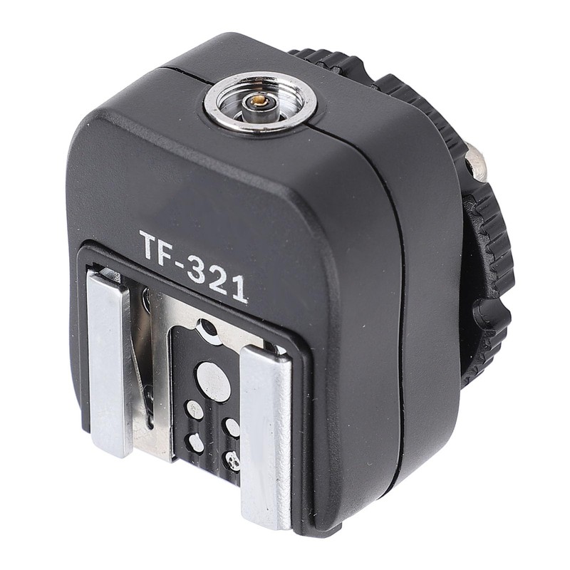 TF-321 Flash Hot Shoe Adapter, with Pc Sync Port, Flash