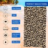 Leopard Print Towels, Beach Towel, Pool Towels, Large Beach Towels