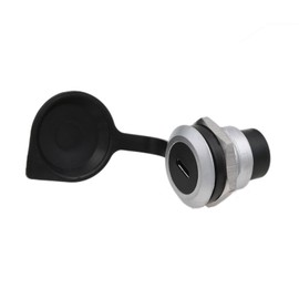 HangTon 2pack USB C Type-C Panel Socket Coupler Waterproof Circular Bulkhead Pass-Through Connector, Inline Cable Chassis Female to Female