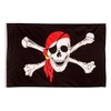 Aricona Pirate Flag, Flag with Skull Design with Brass Eyelets,