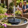Mini Solar Waterfall Fountain for Garden Decor – Floating Bird