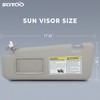 SCITOO Left Driver Side Gray Sun Visor Assembly fit for