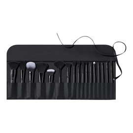 e.l.f. Ultimate - Juego de brochas de maquillaje y rollo de viaje, kit de brochas de 17 piezas, pinceles para sombra de ojos, base, polvo, corrector y