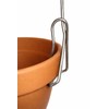 Orchid Nerd 6-Inch Clip-On Pot Hanger, Galvanized Steel, Fits Clay