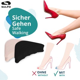 SULPO 2 Pairs Shoe Fillers for Too Large Shoes - Fits in Almost Any Shoe - EVA Foam Pads - Sponge Heel Pads, Toe Grips Liner