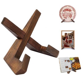 SHULLIN Wooden Dish Stand, Book Stand, Frame Stand, Wooden Display Stand, Plate Stand, Book Stand, Tablet, Recipe Stand, Wood Book Holder, Picture Frame, Tabletop, Bookstand, Bookstand, Bookstand,
