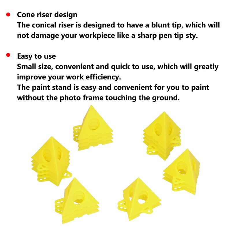 Painters Pyramid Paint Tripod, Pack of 20, Yellow Cone Canvas