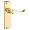 Designer Levers - Victorian Scroll Lever Door Handles - Polished
