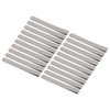 20pcs Stainless Steel Hemming Clips 3 Inch Measurement Ruler Quilting
