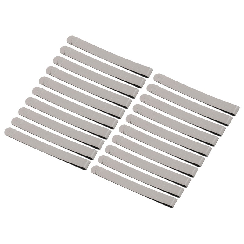 20pcs Stainless Steel Hemming Clips 3 Inch Measurement Ruler Quilting