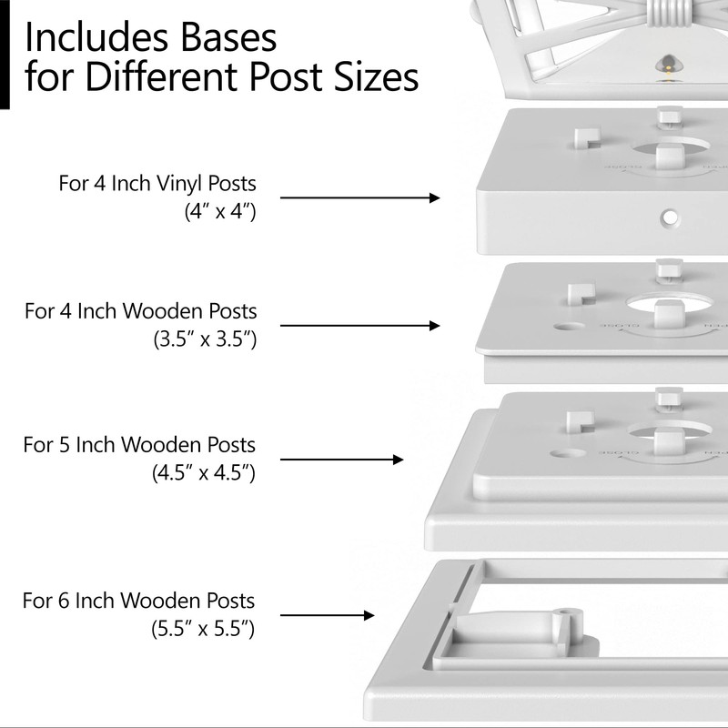 Davinci Lighting Renaissance Solar Outdoor Post Cap Lights - Includes