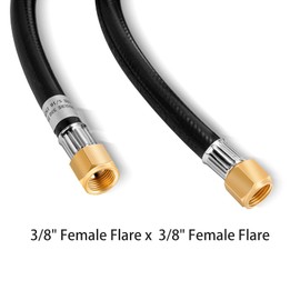 Stanbroil 5 Feet Propane Hose Assembly with Both 3/8" Female Flare for Gas Grill, RV, Heater, Fire Pit and More
