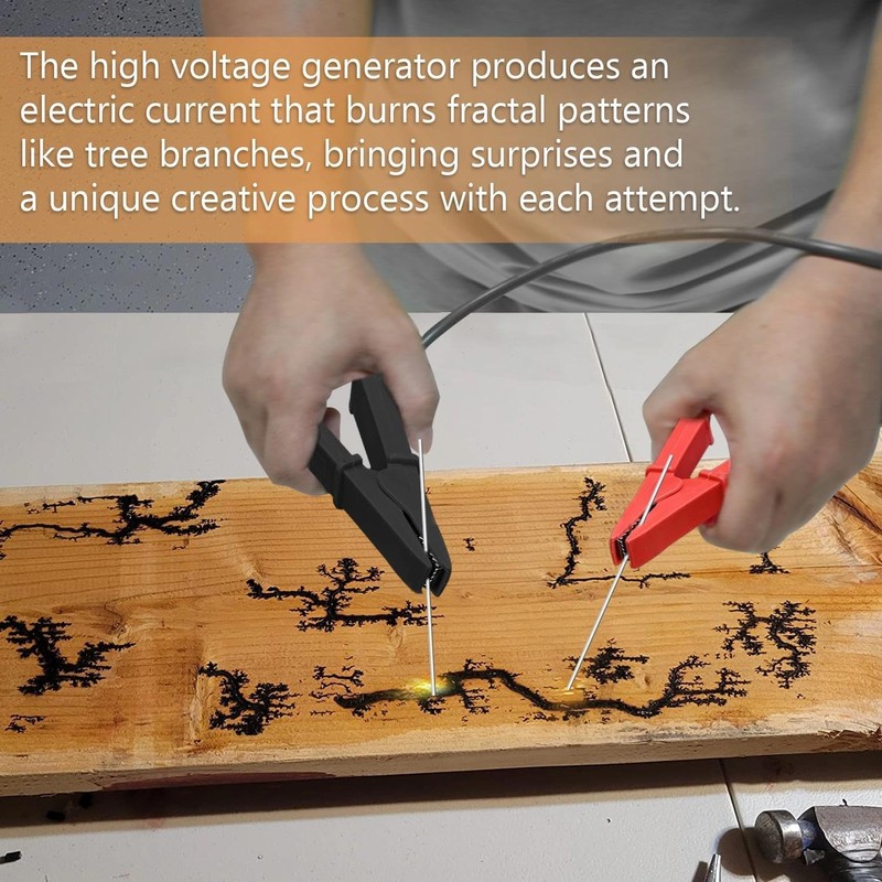 Lichtenberg Wood Burning Machine Kit with Foot Switch, Lichtenberg Machine,