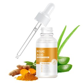 Kojic Acid Turmeric Serum for Face, Dark Spot Serum for Hydrating, Brightening and Repairing, Daily Skin Care Face Serum for All Skin Types, Anti Wrinkle Fine Lines Facial Serum 30ml