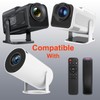Molgoc Replacement Remote for Mini Projector,Compatible with Magcubic HY300Pro,HIPPUS HY300Pro,Aubor