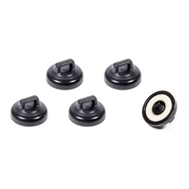 Mag Daddy - Magnetic Fasteners, Small Magnetic Cable Tie Mount, Color: Black - Holds Standard Zip Ties, UL Listed: 10 lbs. (62411)