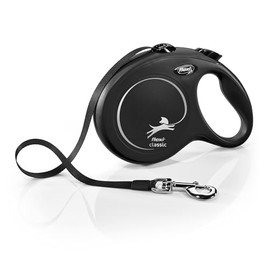 Flexi CL10T5.250.R New Classic Tape Retractable Leash, Red, Large/26'