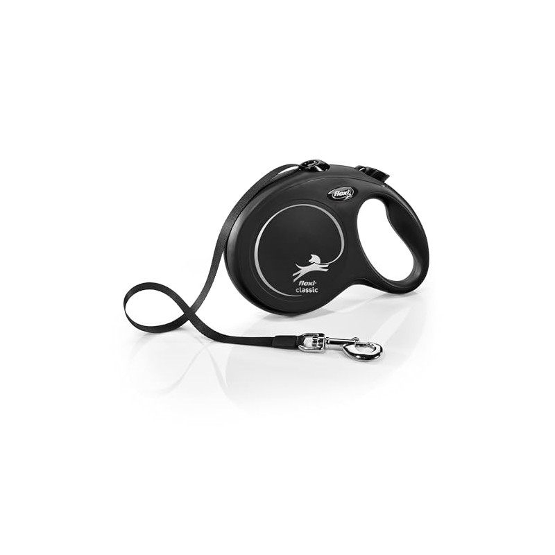Flexi CL10T5.250.R New Classic Tape Retractable Leash, Red, Large/26'