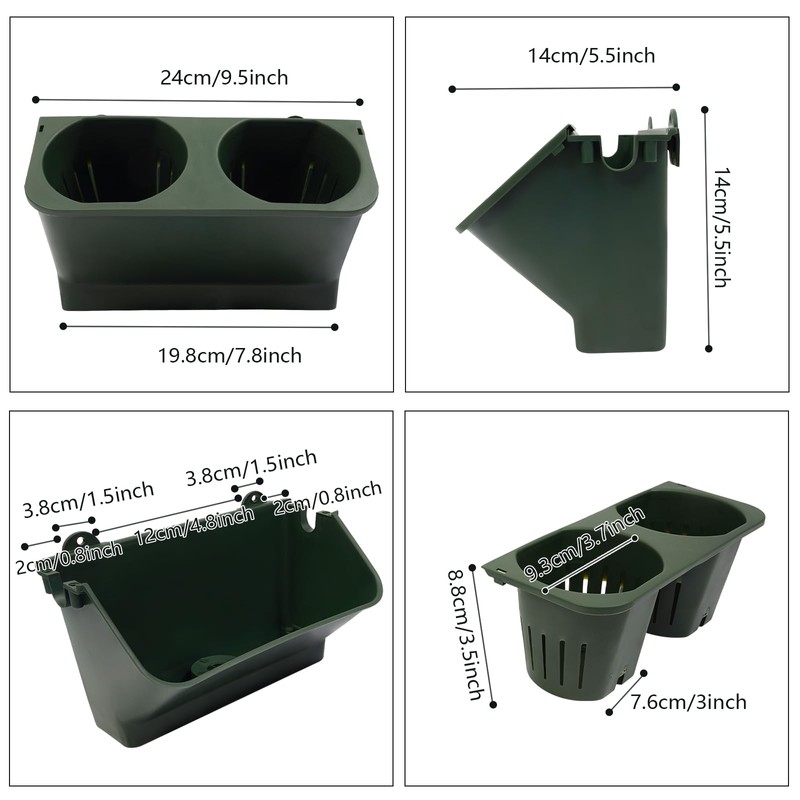 WANLECY Vertical Wall Planter with 30 Pots, Self Watering Vertical