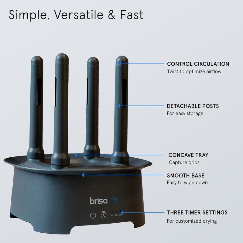 Bottle Drying Rack by Brisa - Powered Drying for Bottles,