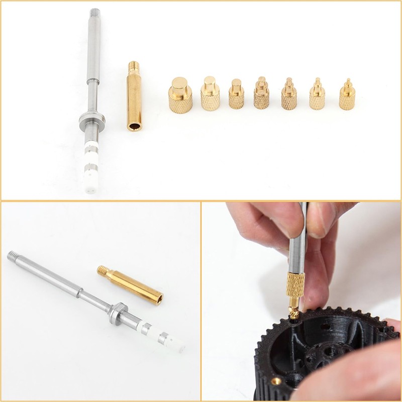 Ragyzity Heat Set Insert Tips Inserting, Soldering Iron Tips, M2