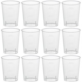 Pack of 100–disposable shot glasses 2 cl and 4 cl, transparent, 2 cl