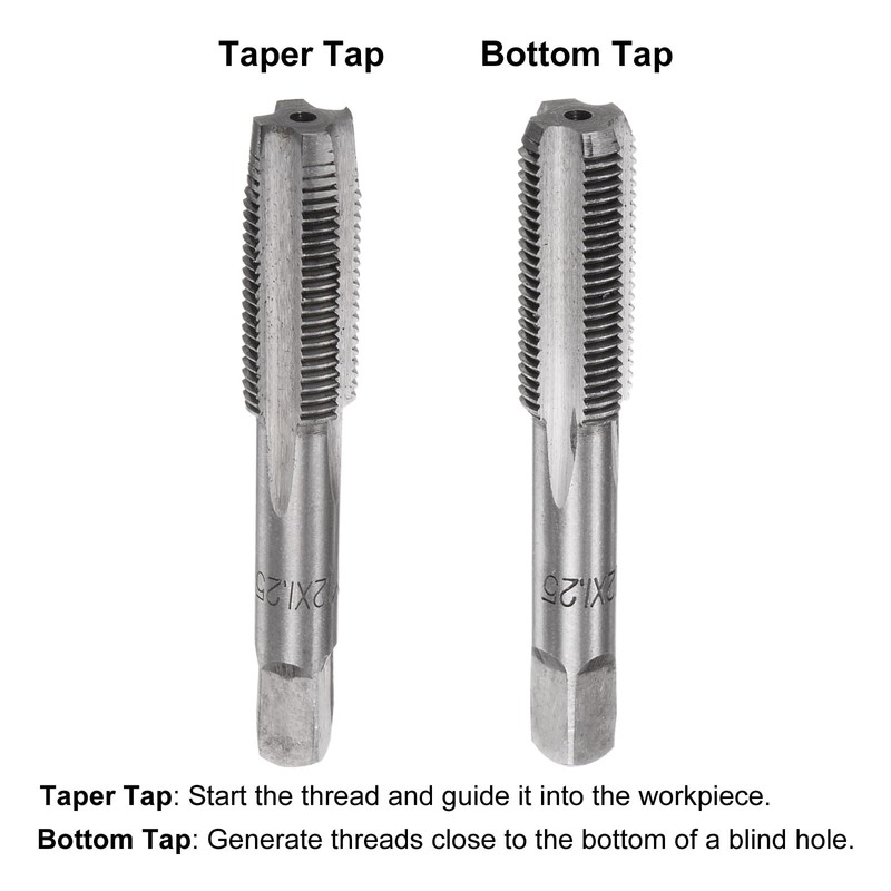 sourcing map 3pcs Metric Hand Tap & Die Set, M12